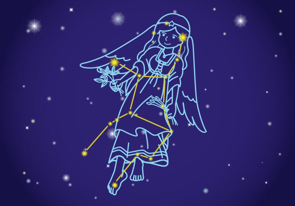 Kanya Rashi in English Virgo zodiac artwork