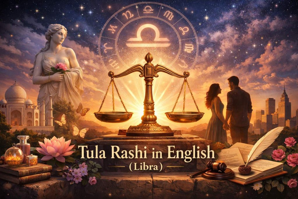 Tula Rashi in English Libra zodiac image