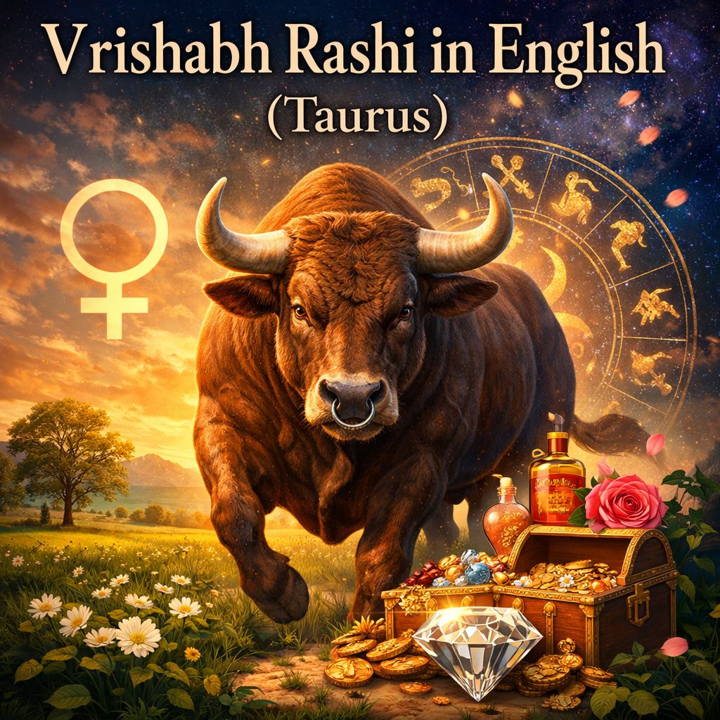 Vrishabh Rashi Taurus zodiac visual